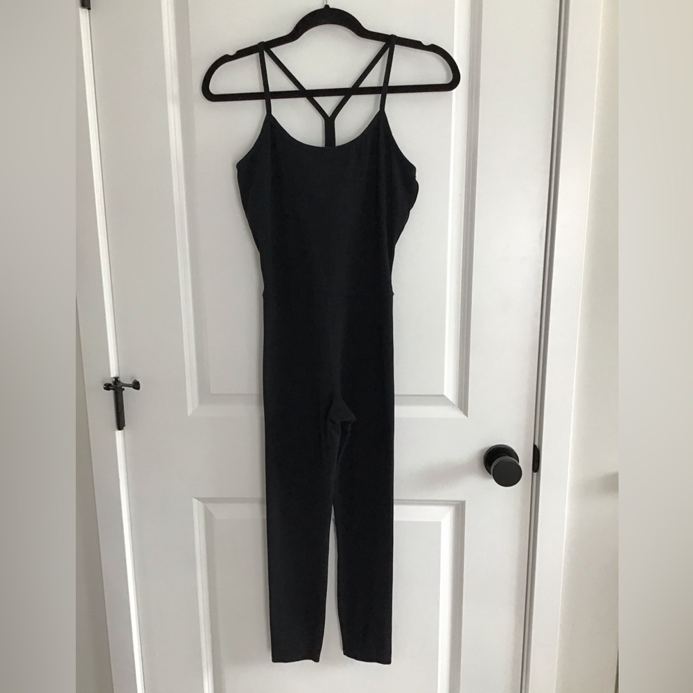 Splits59 Women Black Airweight‎ Jumpsuit  Size L